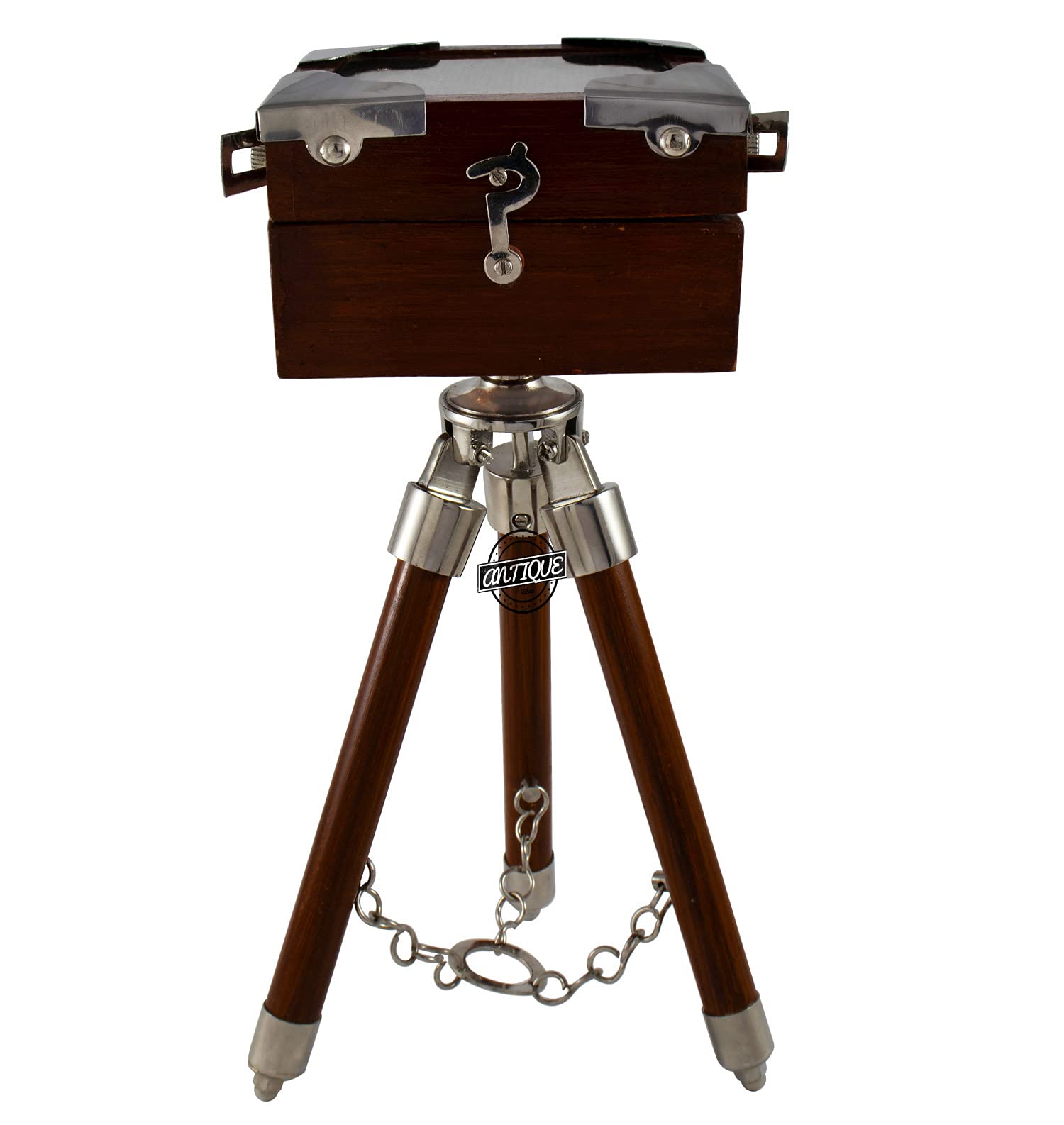 Amazon | ヴィンテージカメラ 木製ミニ三脚スタンド テーブルトップ